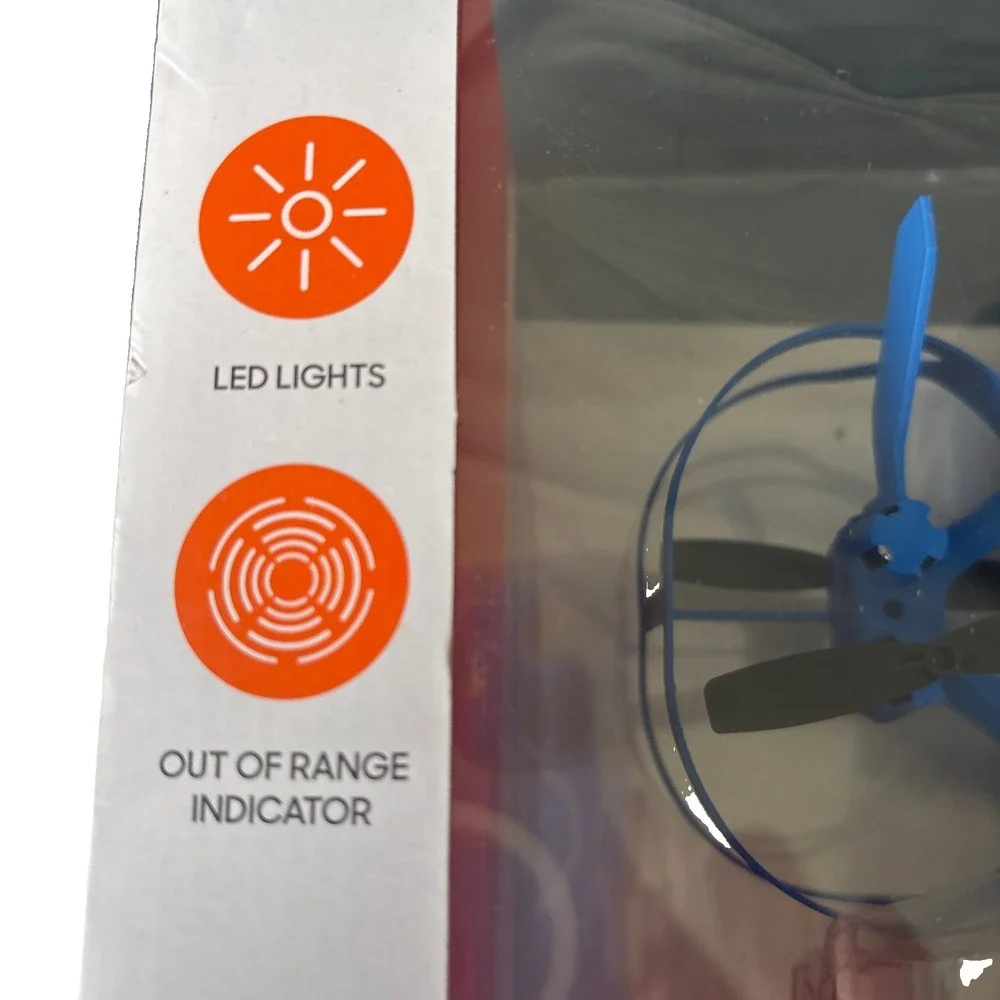 Sharper Image Sky Propeller RC Quadcopter w/ LED Lights, Blue